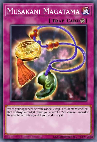 Musakani Magatama Common SDWA-EN037 Samurai Warlords Structure Deck Yugioh card