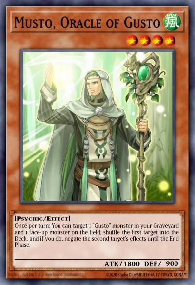 Musto Oracle of Gusto Duel Terminal Rare Parallel Rare DT06-EN081 Duel Terminal 6 Yugioh card
