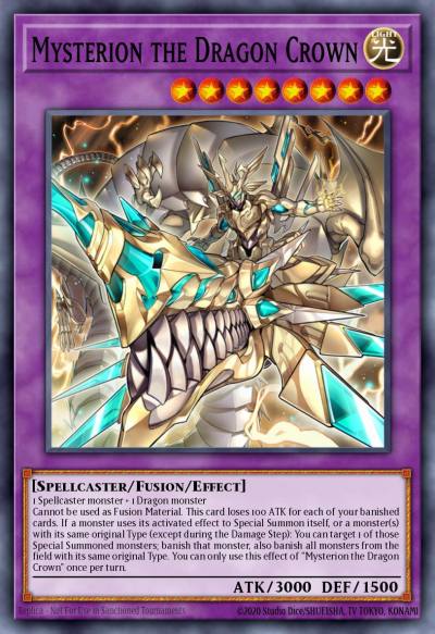 Mysterion the Dragon Crown Secret Rare BLMR-EN071 Battles of Legend Monstrous Revenge Yugioh card