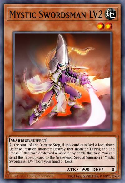 Mystic Swordsman LV2 Rare DR3-EN011 Dark Revelation Volume 3 Yugioh card