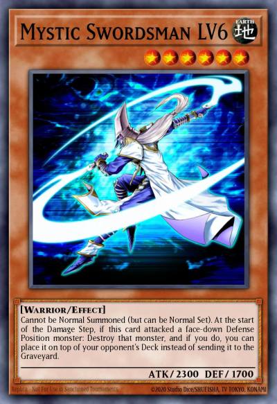 Mystic Swordsman LV6 Ultra Rare DR3-EN068 Dark Revelation Volume 3 Yugioh card