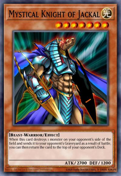 Mystical Knight of Jackal Super Rare DR1-EN017 Dark Revelation Volume 1 Yugioh card