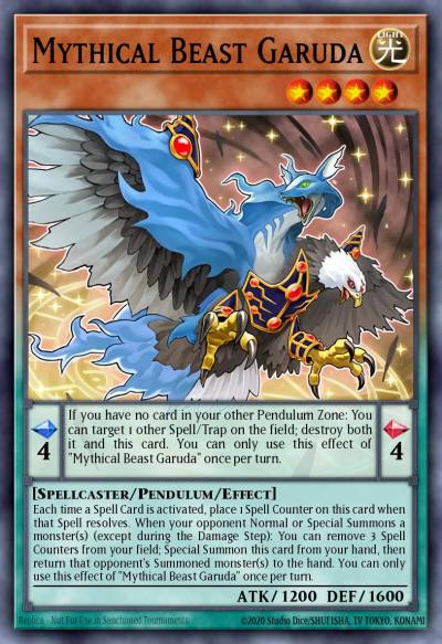 Mythical Beast Garuda Ultra Rare EXFO-EN023 Extreme Force Yugioh card