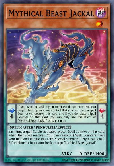 Mythical Beast Jackal Rare EXFO-EN022 Extreme Force Yugioh card