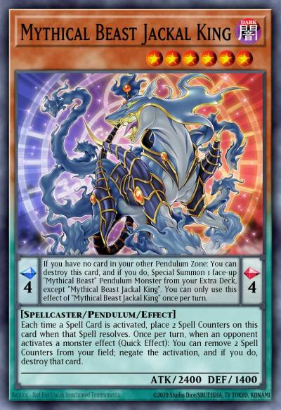Mythical Beast Jackal King Ultra Rare EXFO-EN026 Extreme Force Yugioh card