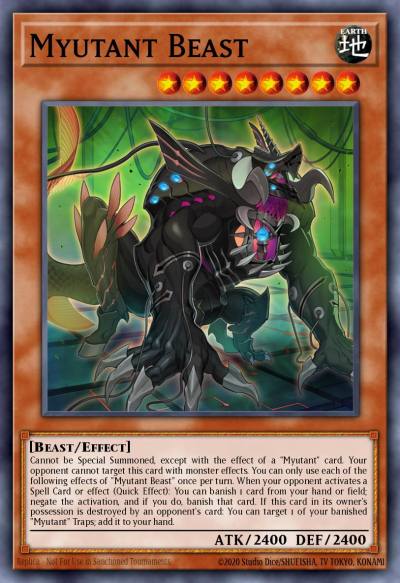 Myutant Beast Super Rare PHRA-EN087 Phantom Rage Yugioh card