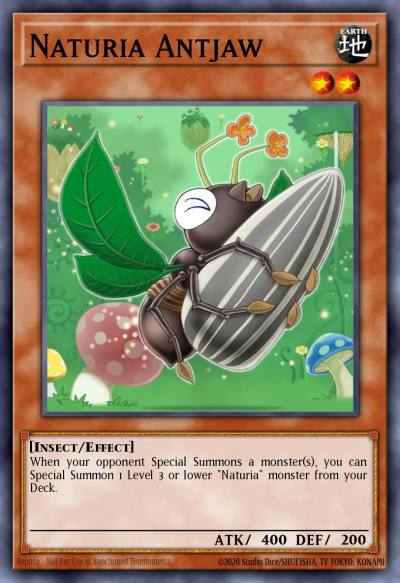 Naturia Antjaw Duel Terminal Normal Parallel Rare DT02-EN069 Duel Terminal 2 Yugioh card