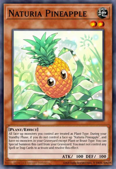 Naturia Pineapple Secret Rare DREV-EN082 Duelist Revolution Yugioh card