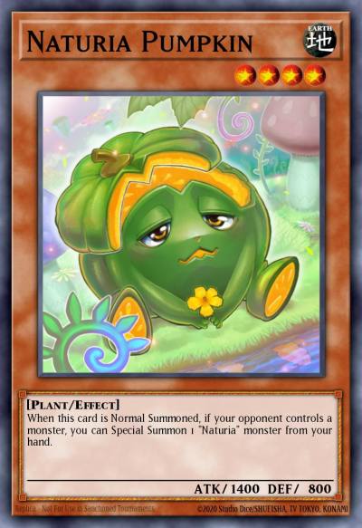 Naturia Pumpkin Common HAC1-EN117 Hidden Arsenal Chapter 1 Yugioh card