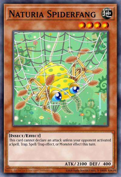 Naturia Spiderfang Duel Terminal Normal Parallel Rare DT02-EN070 Duel Terminal 2 Yugioh card