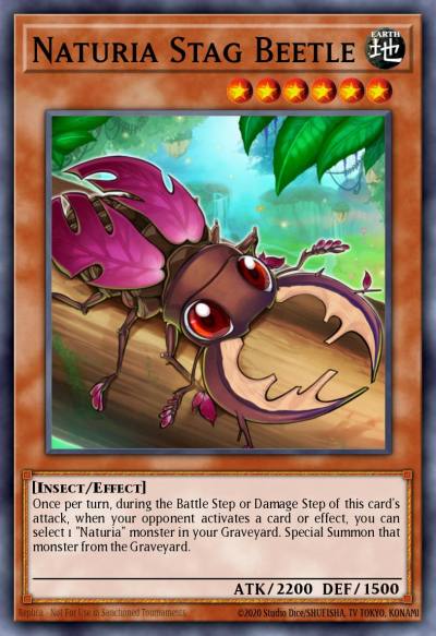 Naturia Stag Beetle Common STBL-EN032 Starstrike Blast Yugioh card