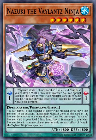 Nazuki the Vaylantz Ninja Rare TAMA-EN003 Tactical Masters Yugioh card