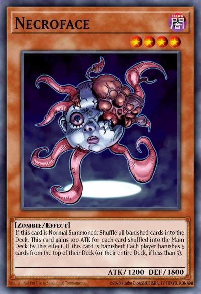 Necroface Super Rare CRMS-ENSE1 Crimson Crisis Special Edition Yugioh card