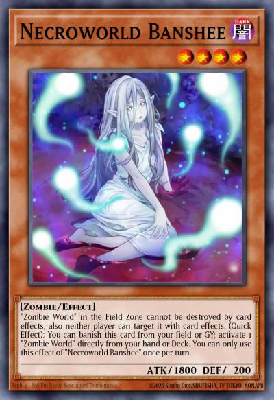 Necroworld Banshee Ultra Rare GFP2-EN114 Ghosts From the Past The 2nd Haunting Yugioh card