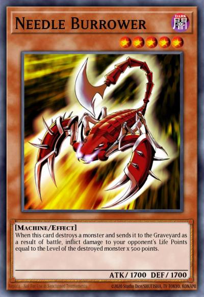 Needle Burrower Super Rare AST-020 Ancient Sanctuary Yugioh card
