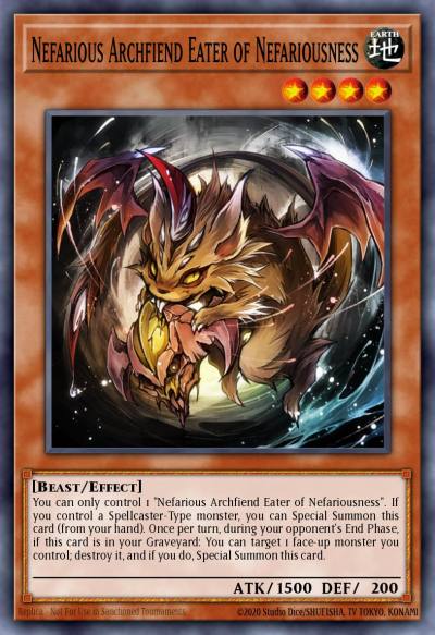 Nefarious Archfiend Eater of Nefariousness Common DUEA-EN035 Duelist Alliance Yugioh card