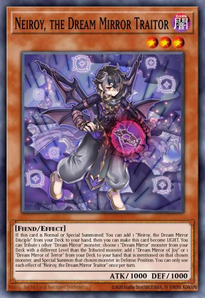 Neiroy the Dream Mirror Traitor Common BACH-EN018 Battle of Chaos Yugioh card