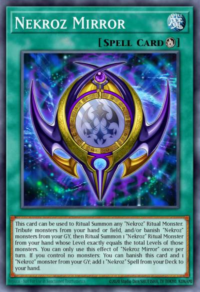 Nekroz Mirror Ultra Rare BLMM-EN165 Battles of Legend Monster Mayhem Yugioh card