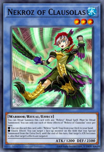 Nekroz of Clausolas Ultra Rare BLMM-EN131 Battles of Legend Monster Mayhem Yugioh card