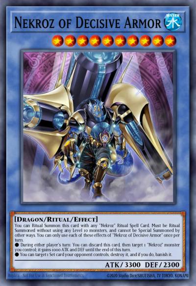 Nekroz of Decisive Armor Ultra Rare BLMM-EN133 Battles of Legend Monster Mayhem Yugioh card