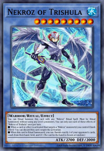 Nekroz of Trishula Secret Rare BLMM-EN132 Battles of Legend Monster Mayhem Yugioh card