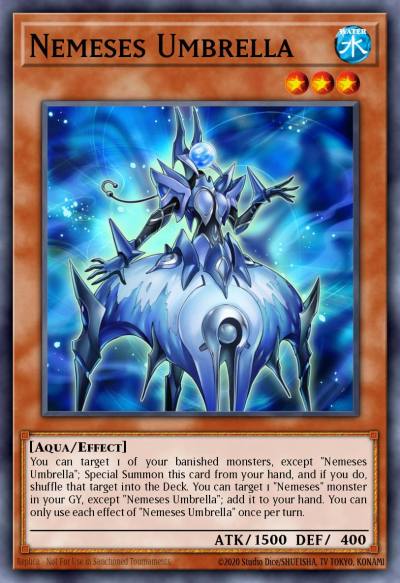 Nemeses Umbrella Super Rare ETCO-EN011 Eternity Code Yugioh card