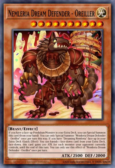 Nemleria Dream Defender - Oreiller Common CYAC-EN016 Cyberstorm Access Yugioh card