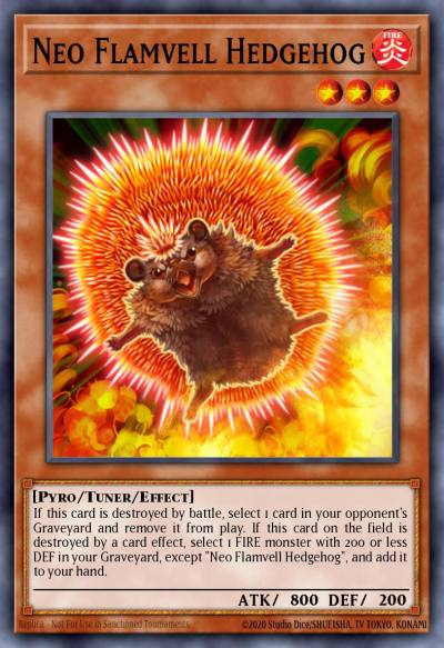 Neo Flamvell Hedgehog Duel Terminal Rare Parallel Rare DT04-EN062 Duel Terminal 4 Yugioh card