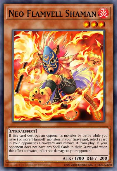 Neo Flamvell Shaman Duel Terminal Normal Parallel Rare DT04-EN063 Duel Terminal 4 Yugioh card