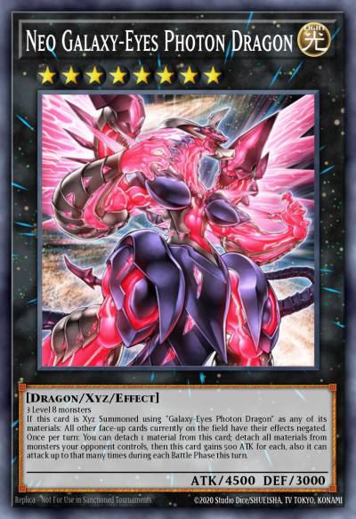 Neo Galaxy-Eyes Photon Dragon Common BLC1-EN070 Battles of Legend Chapter 1 Yugioh card