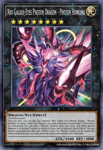 Neo Galaxy-Eyes Photon Dragon - Photon Howling Grand Master Rare MAMS-EN010 Magnificent Maestros Yugioh card