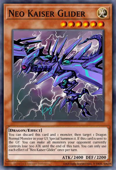 Neo Kaiser Glider Prismatic Secret Rare TN19-EN006 2019 Gold Sarcophagus Tin Yugioh card