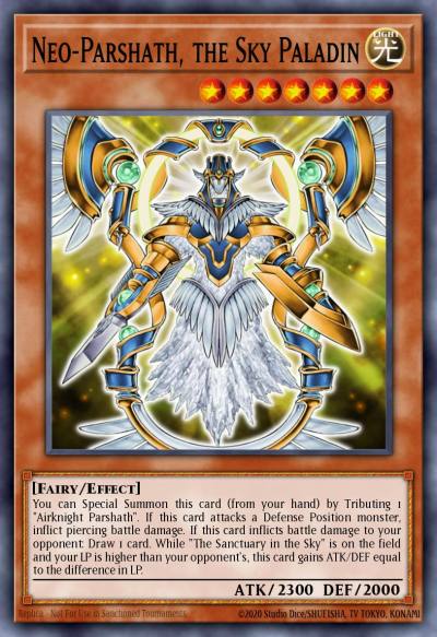 Neo-Parshath the Sky Paladin Super Rare CT08-EN009 Collectible Tins 2011 Wave 1 Yugioh card