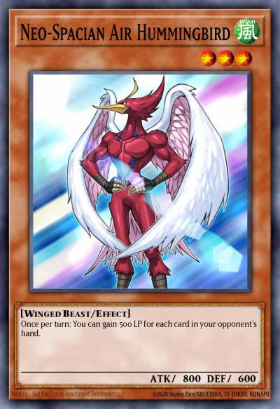 Neo-Spacian Air Hummingbird Ultra Rare BLRR-EN050 Battles of Legend Relentless Revenge Yugioh card