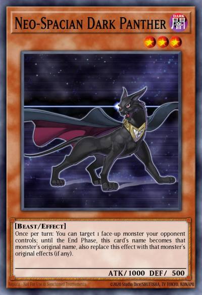 Neo-Spacian Dark Panther Ultra Rare BLRR-EN052 Battles of Legend Relentless Revenge Yugioh card