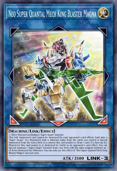 Neo Super Quantal Mech King Blaster Magna Super Rare DANE-EN046 Dark Neostorm Yugioh card