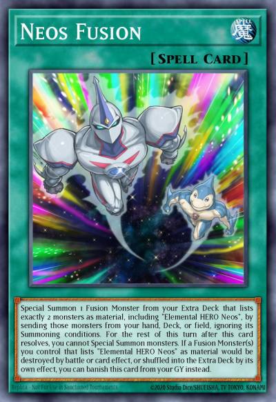 Neos Fusion Prismatic Secret Rare MP20-EN027 2020 Tin of Lost Memories Mega Pack Yugioh card