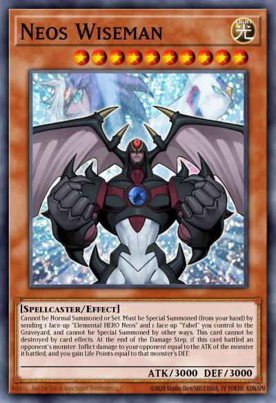Neos Wiseman Secret Rare BLC1-EN007 Battles of Legend Chapter 1 Yugioh card