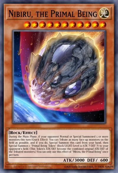 Nibiru the Primal Being Prismatic Secret Rare TN19-EN013 2019 Gold Sarcophagus Tin Yugioh card