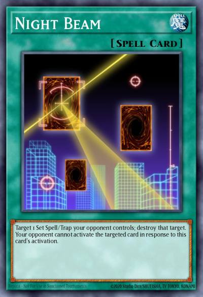 Night Beam Common STAX-EN037 2-Player Starter Set Yugioh card