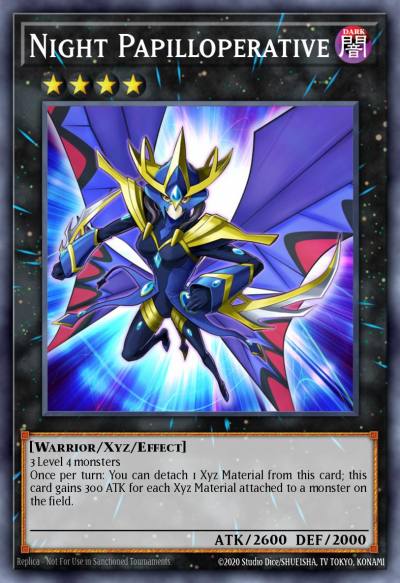 Night Papilloperative Super Rare NUMH-EN048 Number Hunters Yugioh card