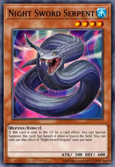 Night Sword Serpent Common L26D-ENM03 Legendary Modern Decks 2026 Yugioh card