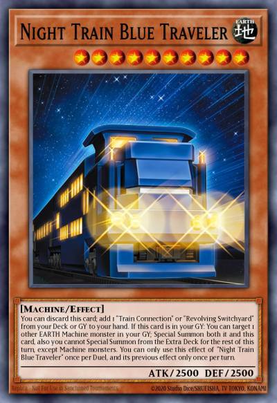 Night Train Blue Traveler Super Rare BLZD-EN007 Blazing Dominion Yugioh card