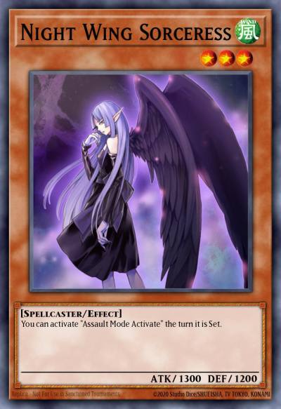 Night Wing Sorceress Common CRMS-EN025 Crimson Crisis Yugioh card
