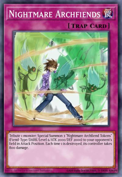 Nightmare Archfiends Short Print CRMS-EN068 Crimson Crisis Yugioh card