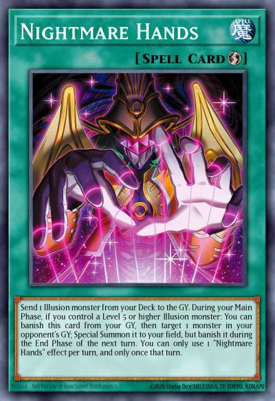 Nightmare Hands Super Rare BPRO-EN068 Burst Protocol Yugioh card