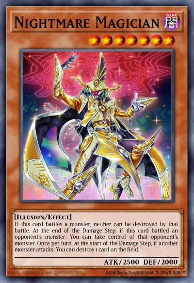 Nightmare Magician Prismatic Secret Rare MP24-EN093 25th Anniversary Tin Dueling Mirrors Yugioh card