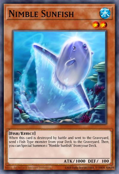 Nimble Sunfish Super Rare TSHD-EN084 The Shining Darkness Yugioh card