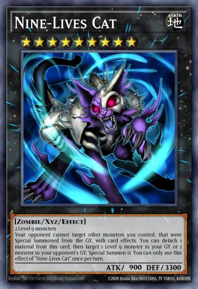 Nine-Lives Cat Common MP21-EN035 2021 Tin of Ancient Battles Yugioh card