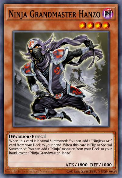Ninja Grandmaster Hanzo Secret Rare CT09-EN003 Collectible Tins 2012 Wave 2 Yugioh card